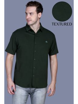 Parcel Yard - Men Half Sleeve Textured Casual Shirt