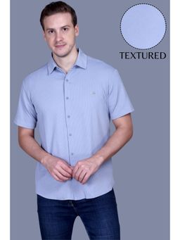 Parcel Yard - Men Half Sleeve Textured Casual Shirt