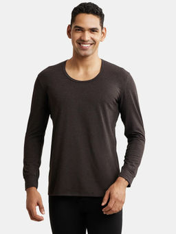 Jockey - 2604 Men Microfiber Elastane Full Sleeve Thermal Undershirt - Black