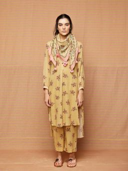 Swati Vijaivargie - Isabella Print Blocked Scarf