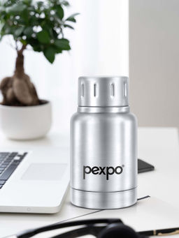 Pexpo - Silver Stainless Steel Vacuum Insulated Flask (160ml)