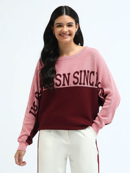 U.S. POLO ASSN. - Raglan Sleeves Colour Blocked Sweater