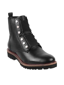 Metro - Women Casual Synthetic Black Chelsea Boots