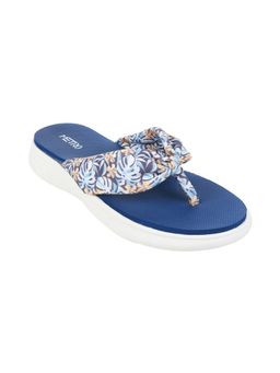 Metro - Women Casual Synthetic Blue Flipflops