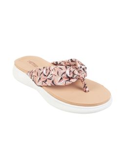 Metro - Women Casual Synthetic Peach Flipflops