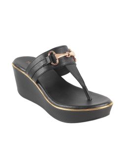 Metro - Women Casual Synthetic Black Wedges