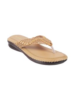 Walkway - Women Casual Synthetic Beige Flipflops