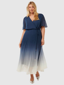 Forever New - Navy Blue Ombre Maxi Dress with Belt (Set of 2)