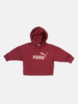 Puma - Ess+ Girls Maroon Hoodie