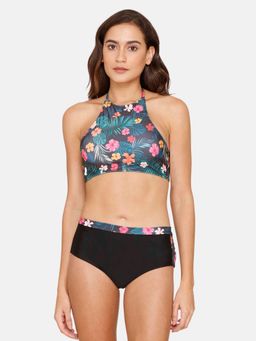 Zivame - Coucou Bikini Set With Removable Padding - Jet Black (Set of 2)