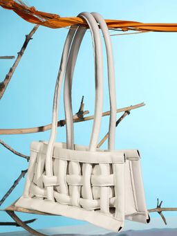 Haute Sauce - Women White Structured Hand Bag