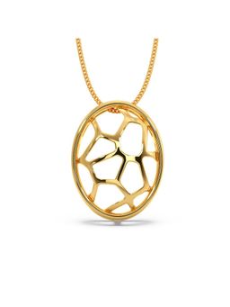 Candere by Kalyan Jewellers - Lightweight 14k BIS Hallmark Yellow Gold Pendant for Women