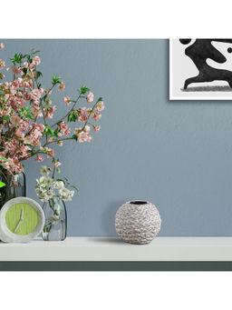 HomeTown - Zenith Polyresin Round Thread Votive 8Cm In White