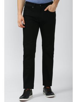 Peter England - Men Black Dark Wash Classic Tapered Jeans