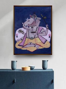 The Art House - Abstract Painting Multicolor (40X30 Inches)