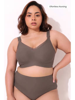 Zelena - Women Brown Sculpt and Lift Seamless Maternity Bra