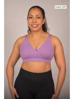 Zelena - Women Purple Cotton Non Padded Maternity Bra