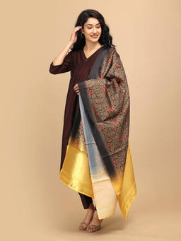 The Mom Store - Women Brown Maternity Kurta with Pant and Dupatta