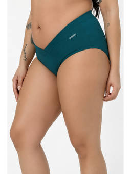 Zelena - Women Teal Modal C-Section Maternity V-Cut Brief