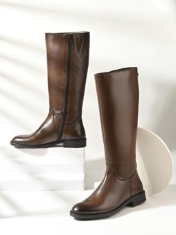 MIORAH - Blaire Women Brown Leather Casual Boots