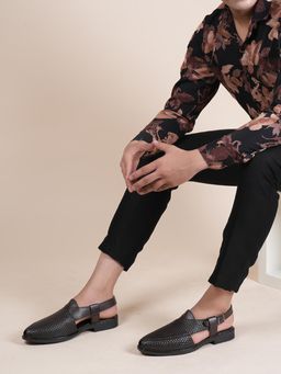 MOZAFIA - Brown Multi-Buckle Casual Comfort Sandals