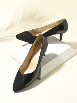 MIORAH - Kylie Women Black Casual Leather Pumps