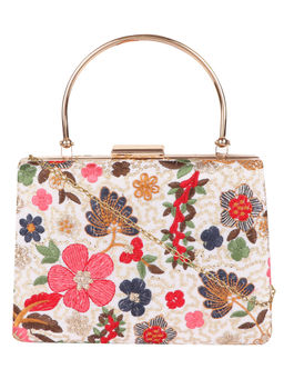 Horra - Embroidery Clutch Off White (S)