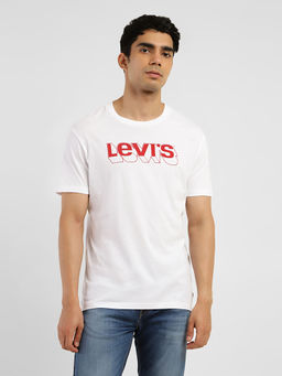 Levi's - White Men's Brand Logo Crew Neck T-Shirt