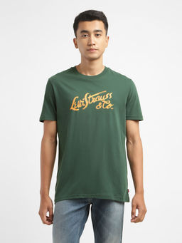 Levi's - Green Men's Brand Logo Crew Neck T-Shirt