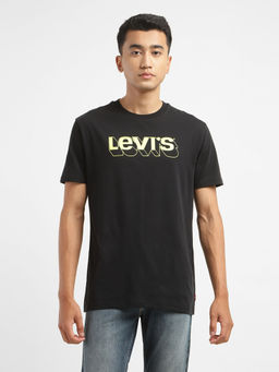 Levi's - Black Men's Brand Logo Crew Neck T-Shirt