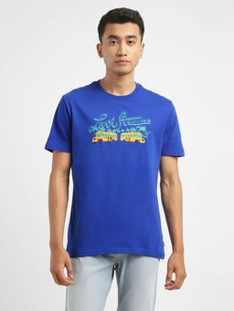Levi's - Blue Men's Graphic Print Crew Neck T-Shirt