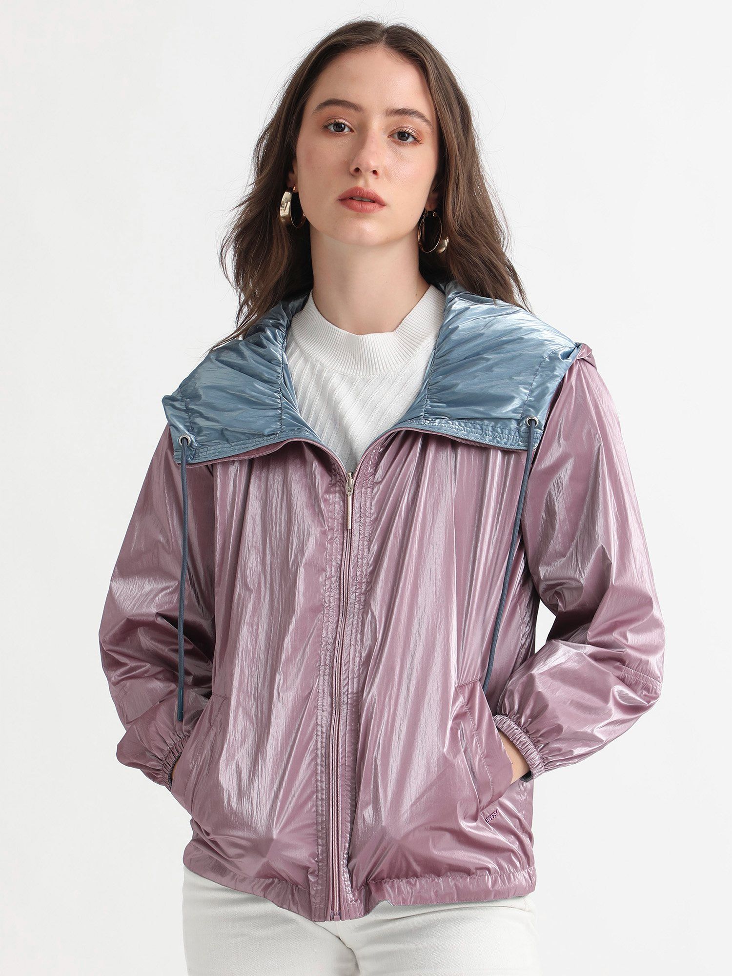 rareism Erbert Pink Solid Jacket-picture-13