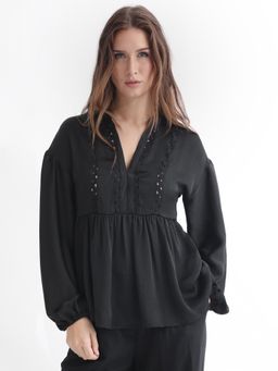 RAREISM - Gail Black Solid Top