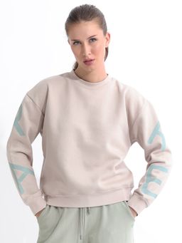 RAREISM - Joni Beige Solid Sweatshirt