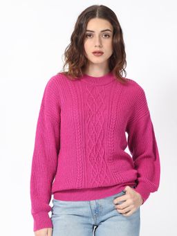 RAREISM - Schmitt Fluorescent Pink Knitted Sweater