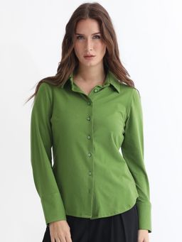 RAREISM - Spied Olive Solid Shirt