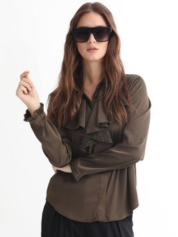 RAREISM - Unison Dark Olive Solid Shirt