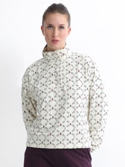 RAREISM - Vesna Beige Printed Sweatshirt