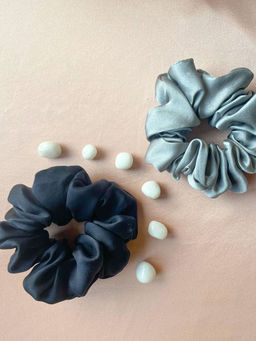 Spotstyl - Pure Silk After Hours Oversized Scrunchies - Pack of 2