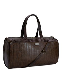 NFI Essentials - Leatherette Travel Duffle Bag 30L for Men Women Weekender Bag (L)