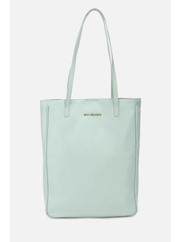 Van Heusen - Women Blue Solid Casual Handbag