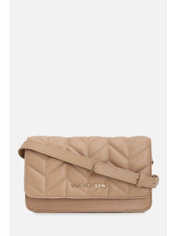 Van Heusen - Women Cream Solid Casual Sling Bag