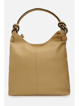 Van Heusen - Women Brown Solid Casual Handbag