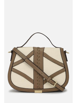 Van Heusen - Women Brown Colorblock Casual Sling Bag