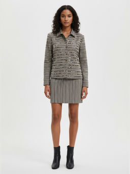 Scoup - Sequinned Stripe Knit Co-Ord-Set