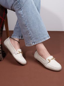 Hydes N Hues - Hy272-Off White Women Loafers