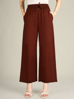 SPARSA - Rust Premium Cotton Linen Pant