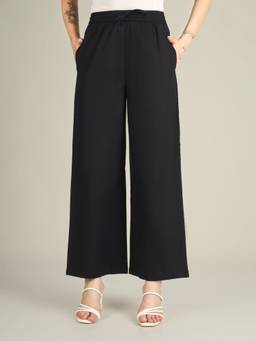 SPARSA - Black Premium Cotton Linen Pant