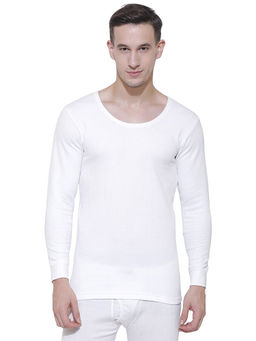 Bodycare - Men Round Neck Full Sleeves White Top