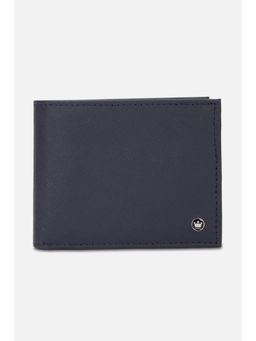 Louis Philippe - Men Navy Solid Leather Wallet